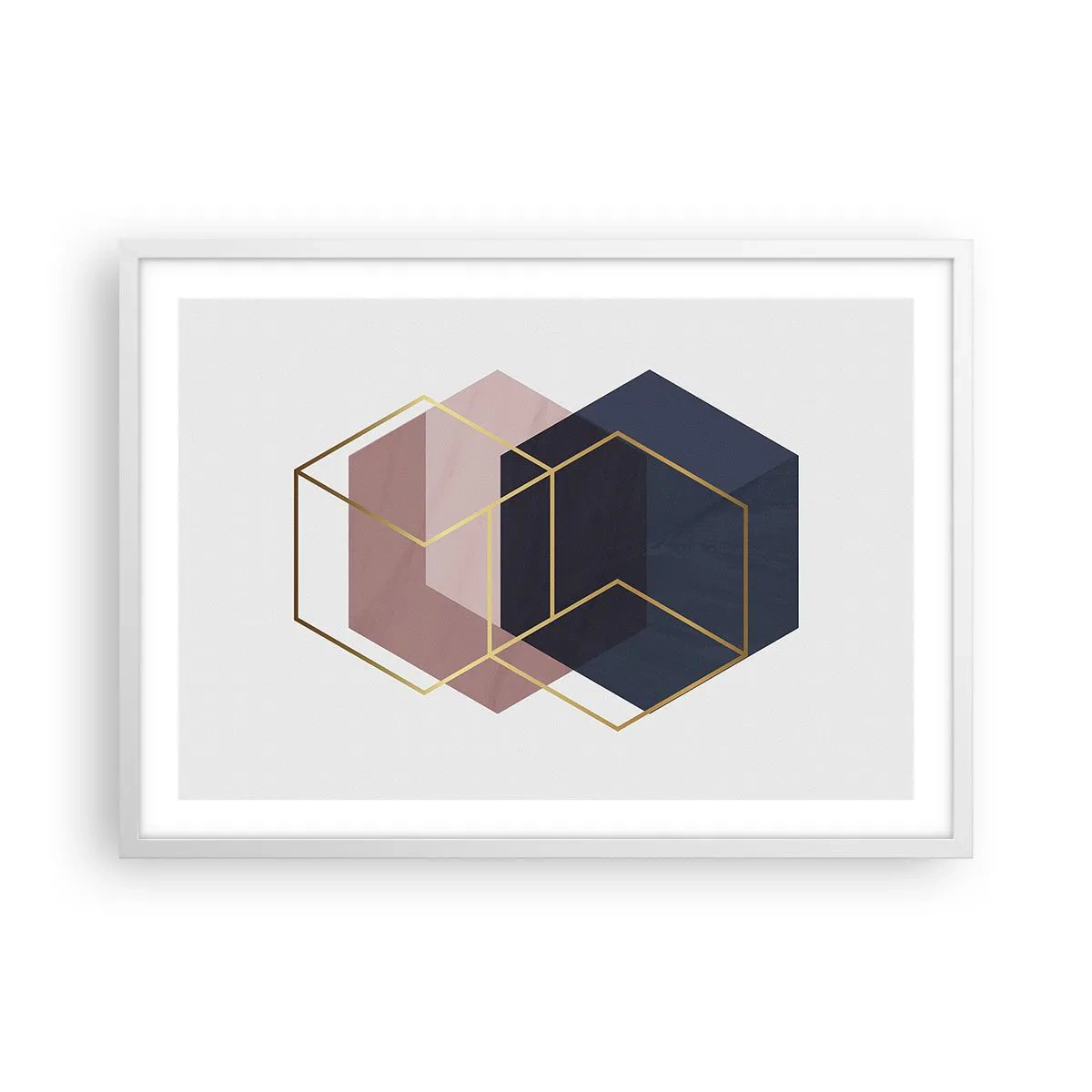 Poster în ramă albă - Puterea simplității - 70x50 cm