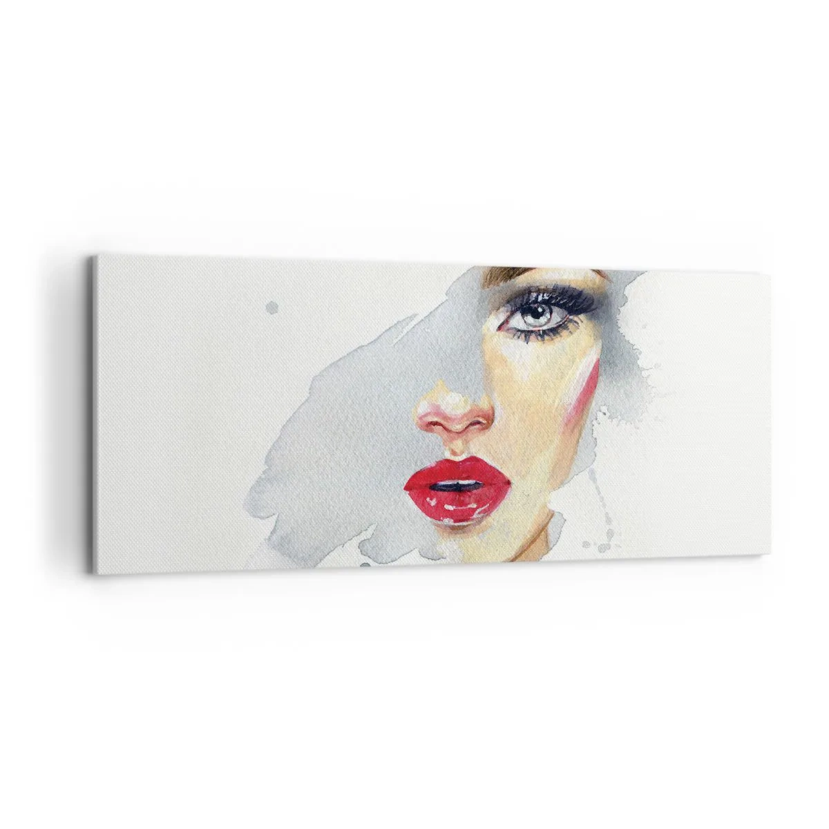 Tablou pe pânză - Reflecție într-o picătură de apă - 100x40 cm