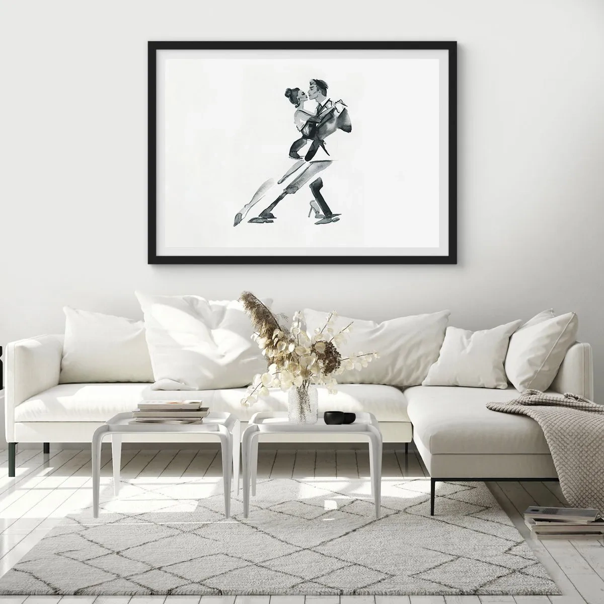 Poster în ramă neagră - Într-un ritm - 91x61 cm