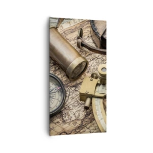 Tablou pe pânză - Stabilește cursul - 65x120 cm