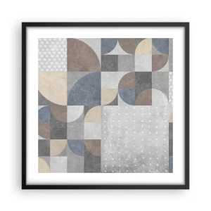 Poster în ramă neagră - Fantezie ceramică - 50x50 cm