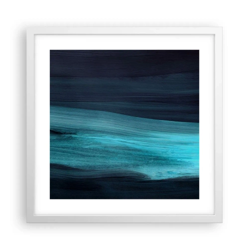 Poster în ramă albă - Du-te cu fluxul - 40x40 cm