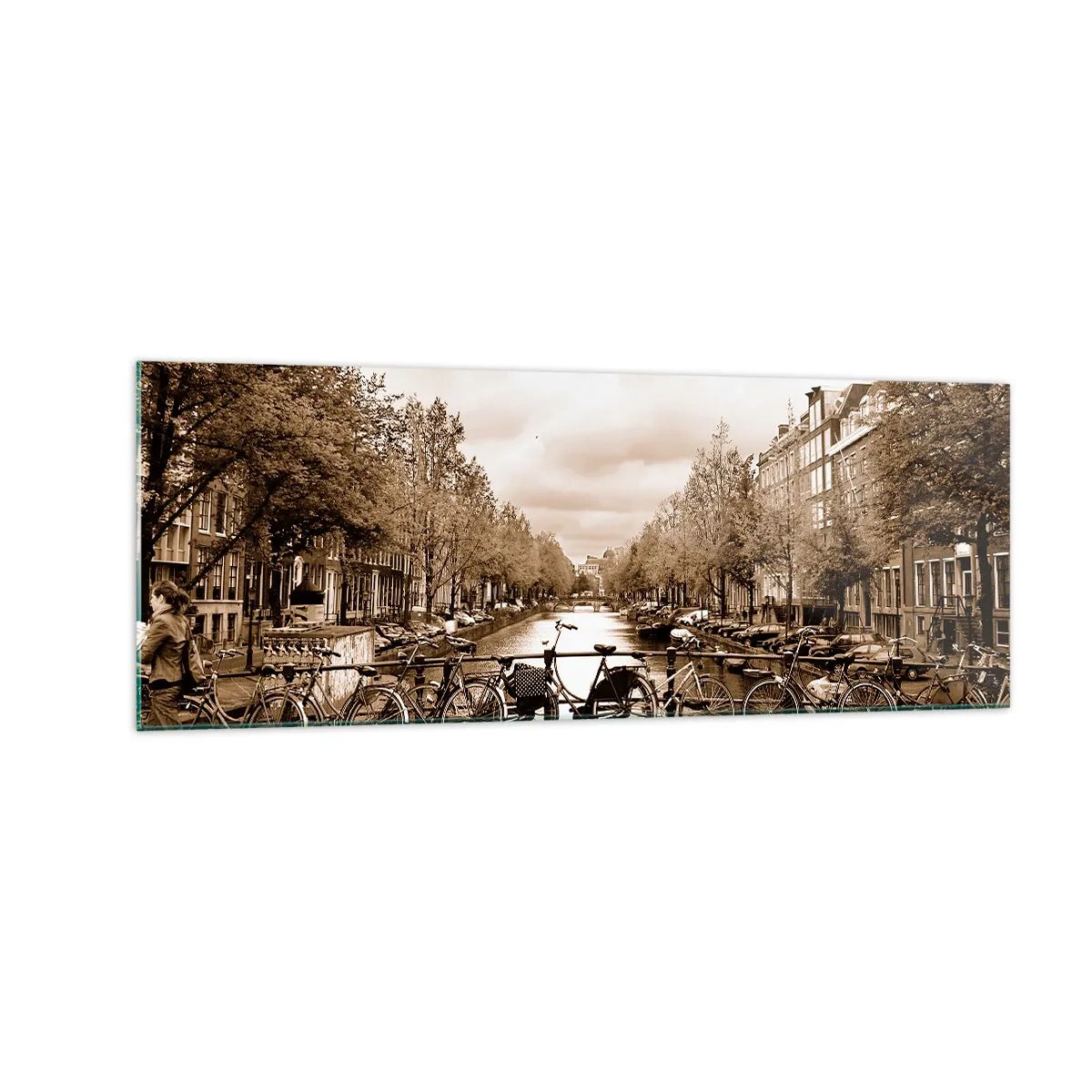 Tablou pe sticlă - Atmosfera olandeză - 140x50 cm