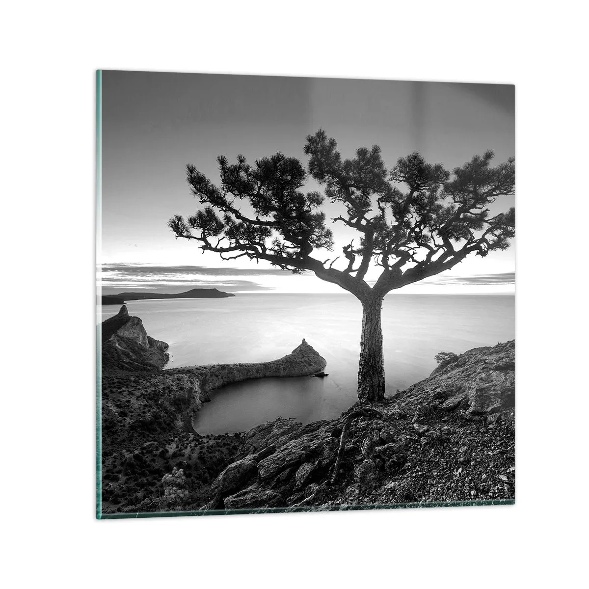 Tablou pe sticlă - Liniște până la orizont - 30x30 cm