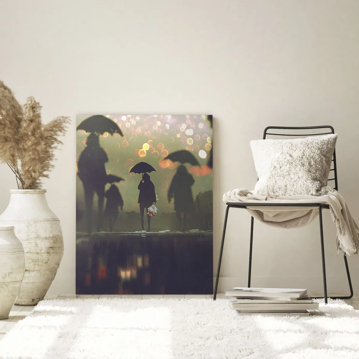 Tablou pe sticlă - Din perspectiva unei picături de ploaie - 80x120 cm