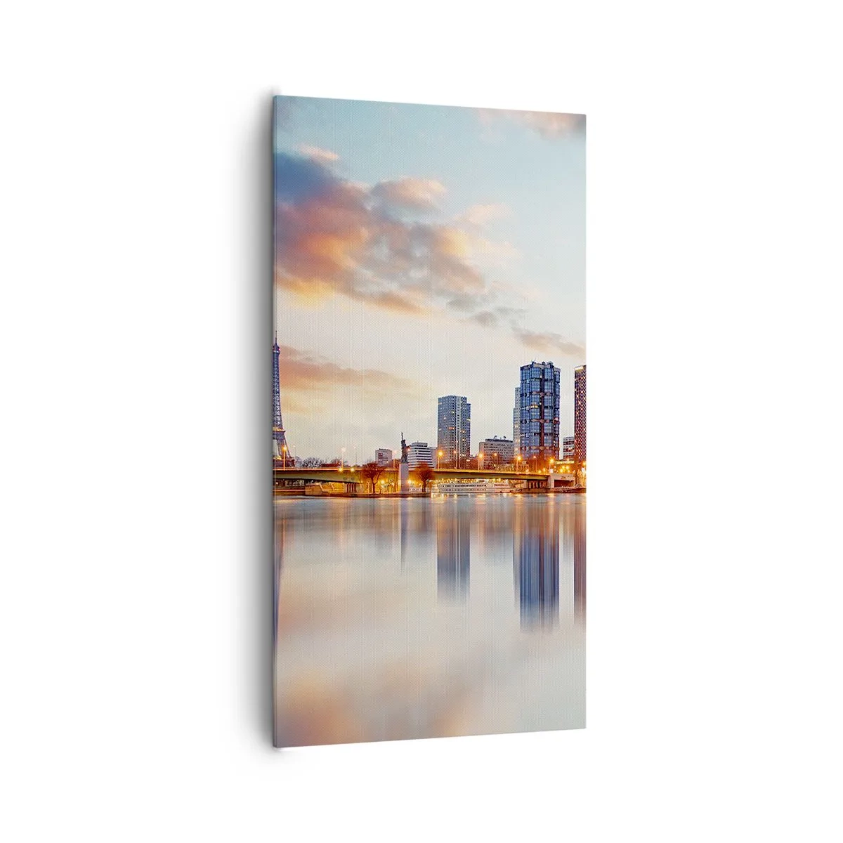 Tablou pe pânză - Calmul monumental al Parisului - 65x120 cm