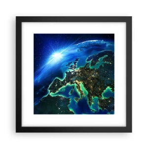 Poster în ramă neagră - O Europă scânteietoare - 30x30 cm