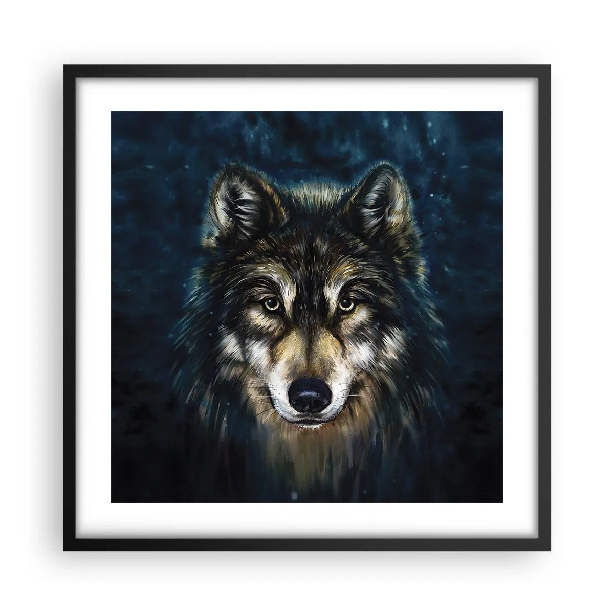 Poster în ramă neagră - Alfa? Și omega - 50x50 cm