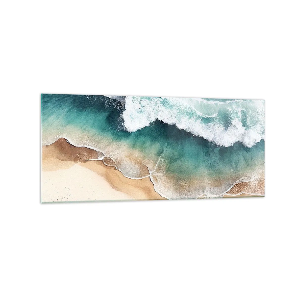 Tablou pe sticlă - Întâlnire eternă - 120x50 cm