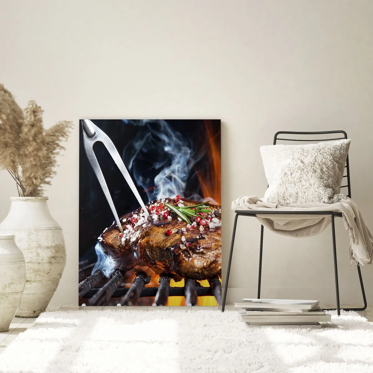 Tablou pe sticlă - Suculente și parfumate - 80x120 cm