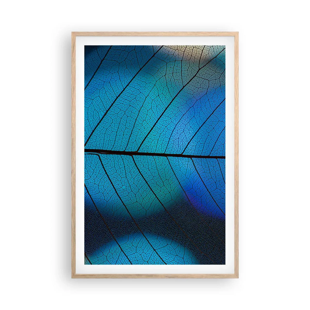 Poster în ramă de stejar deschis - Construcție de finețe - 61x91 cm