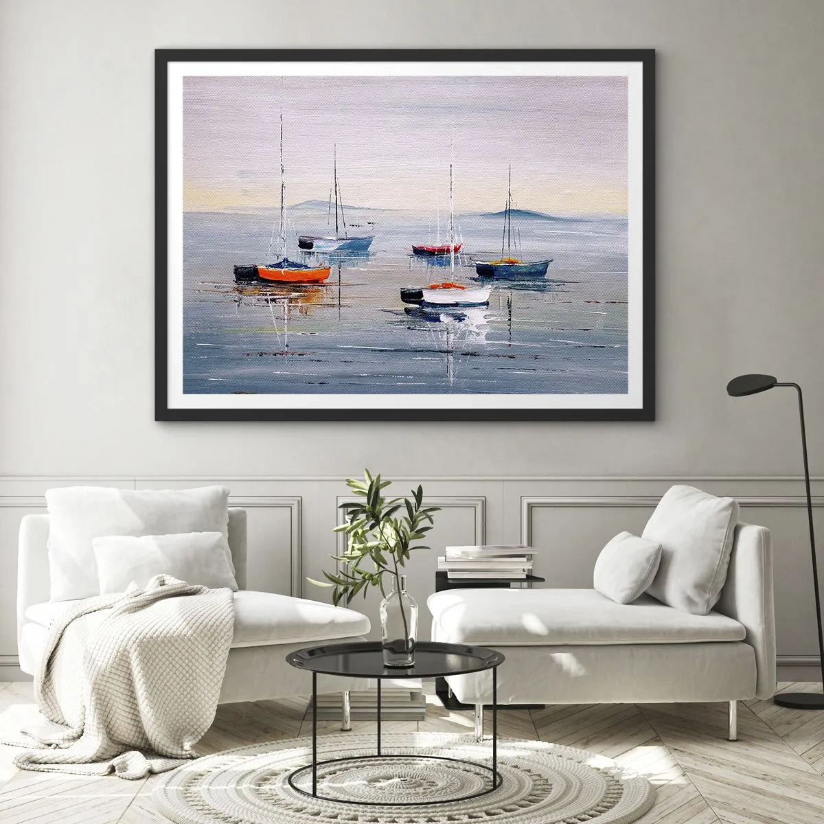 Poster în ramă neagră - O odihnă binemeritată - 70x50 cm