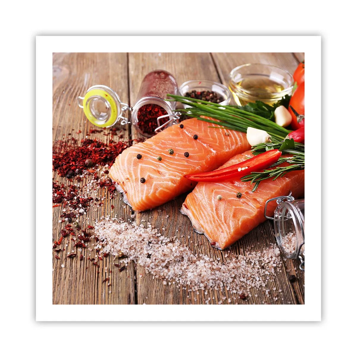 Poster - O aventură norvegiană în bucătărie - 60x60 cm