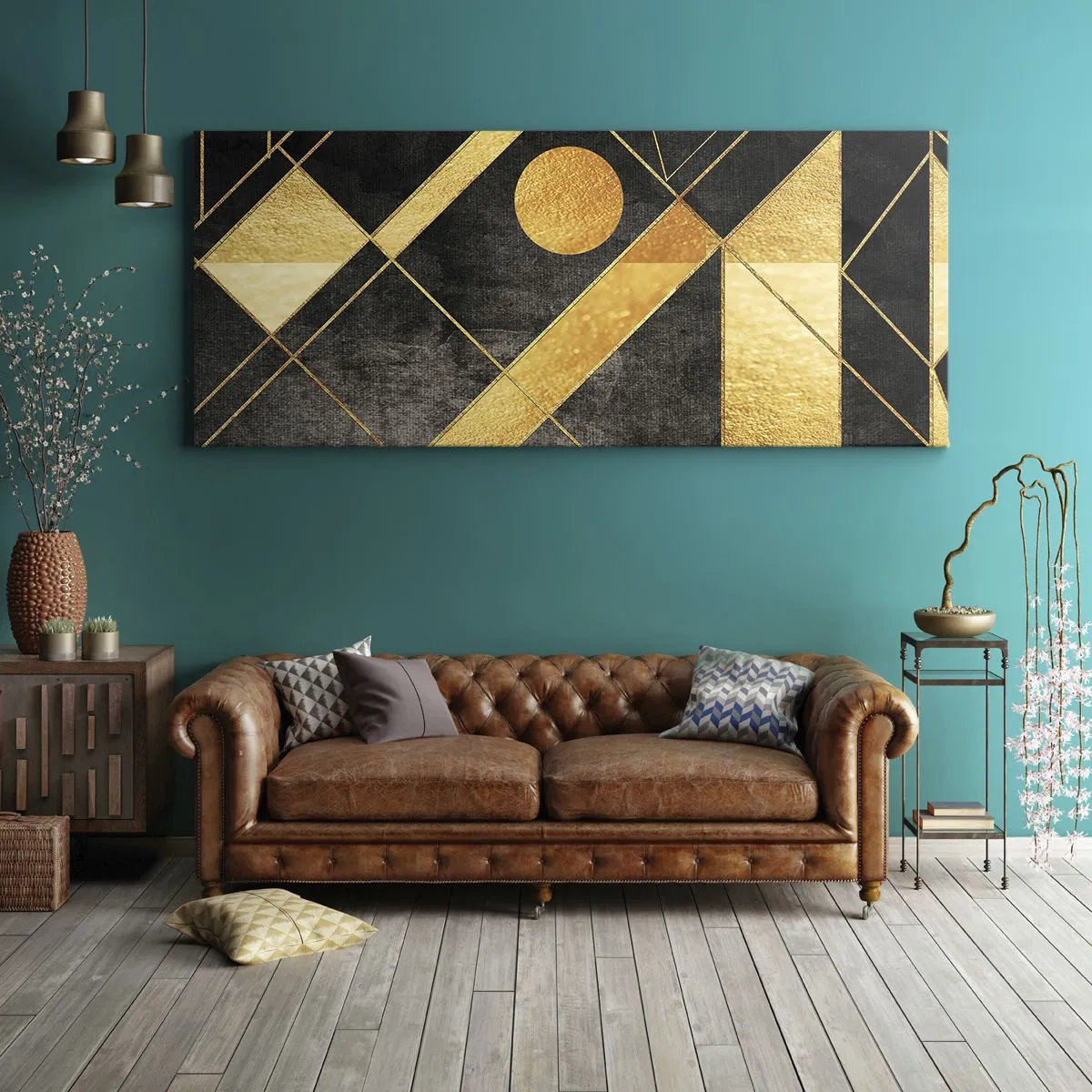 Tablou pe pânză - Soarele deșertului - 100x40 cm