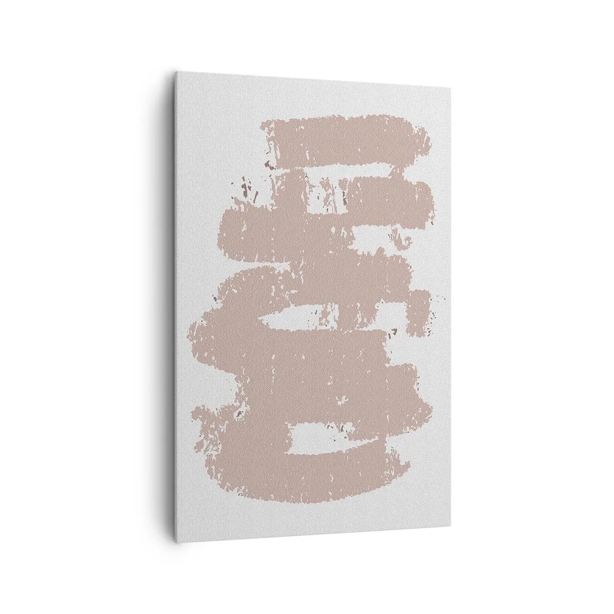 Tablou pe pânză - Abstracție în roz moale - 80x120 cm