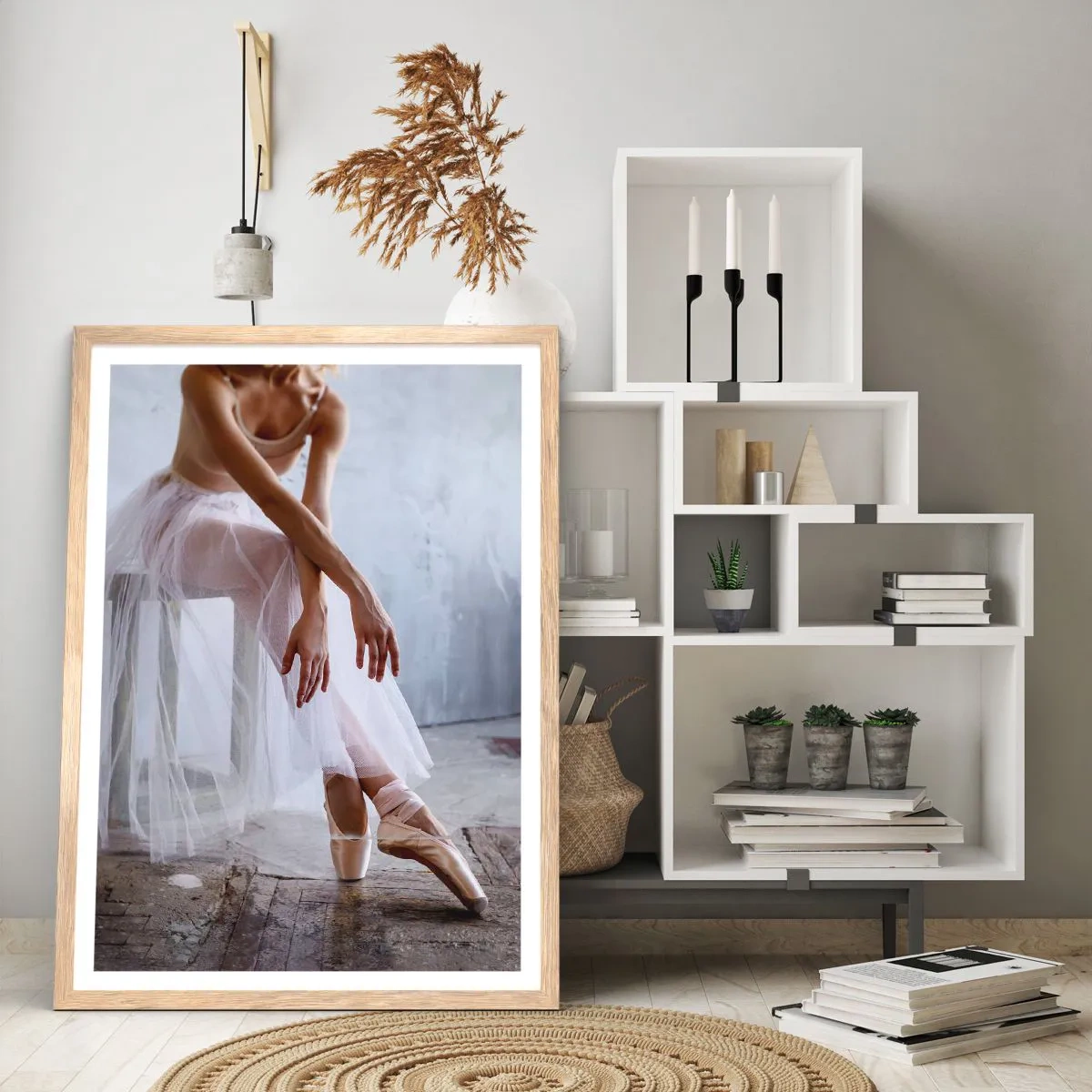 Poster în ramă de stejar deschis - Înainte ca luminile rampei să strălucească - 70x100 cm