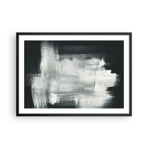 Poster în ramă neagră - Țesut vertical și orizontal - 70x50 cm