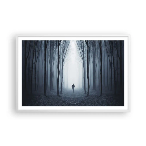 Poster în ramă albă - Și totul este simplu și clar - 91x61 cm