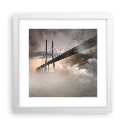 Poster în ramă albă - Lângă un râu care nu există - 30x30 cm