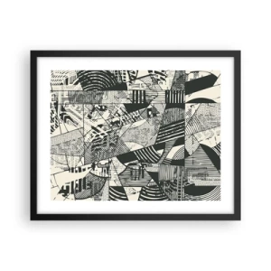 Poster în ramă neagră - Dinamica de astăzi - 50x40 cm