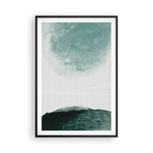 Poster în ramă neagră - Întâlnire cu ceața - 61x91 cm