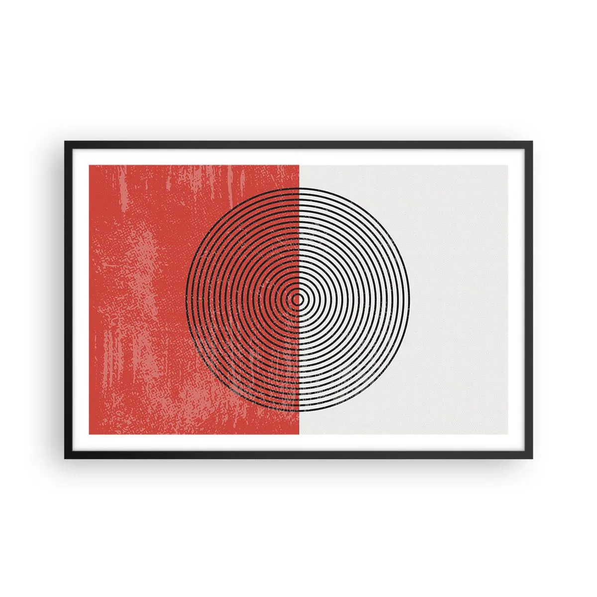 Poster în ramă neagră - Direct la subiect - 91x61 cm