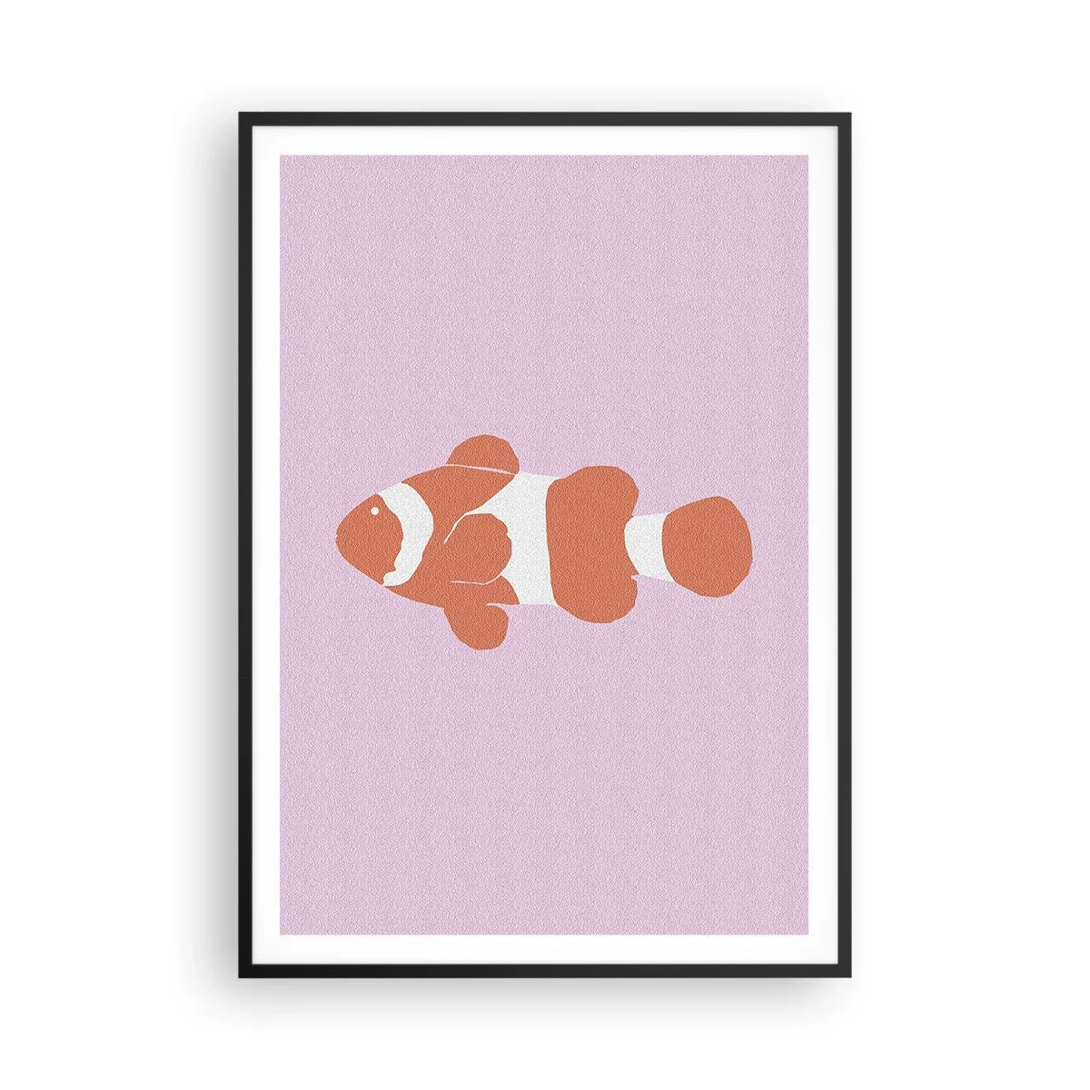 Poster în ramă neagră - Coralul îi vine bine - 70x100 cm