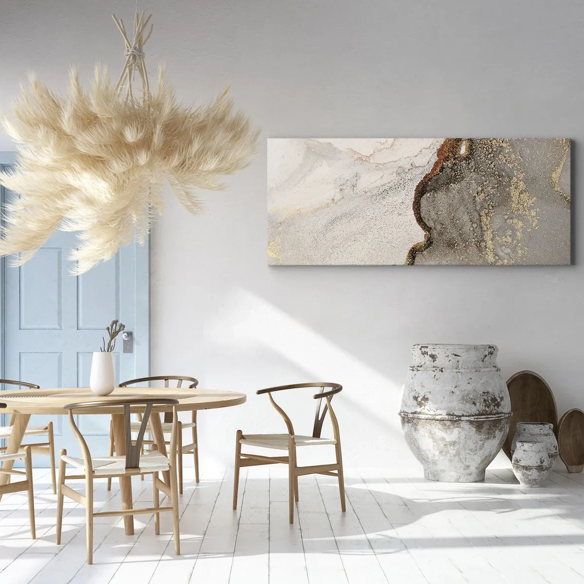 Tablou pe pânză - La granița culorilor - 120x50 cm