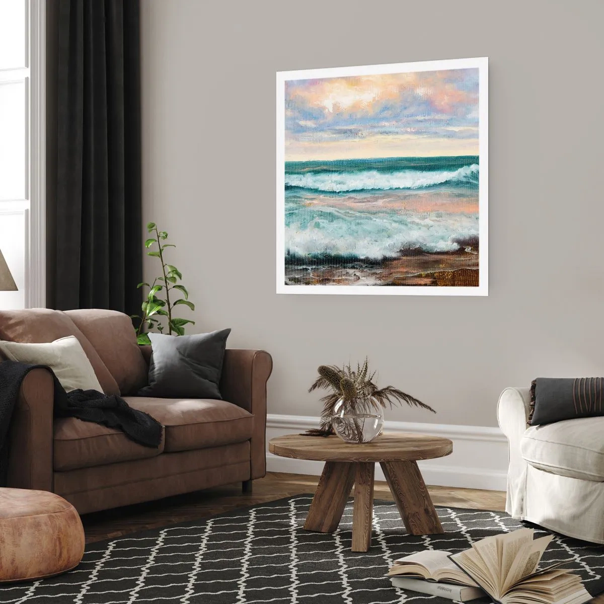 Poster - Aici îți vei alina sufletul - 60x60 cm