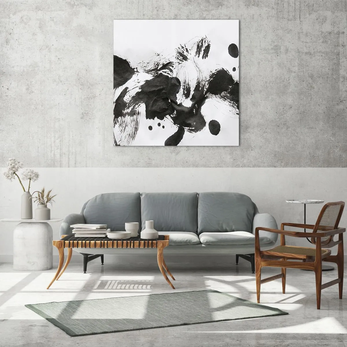 Tablou pe sticlă - Metodă în nebunie? - 70x70 cm