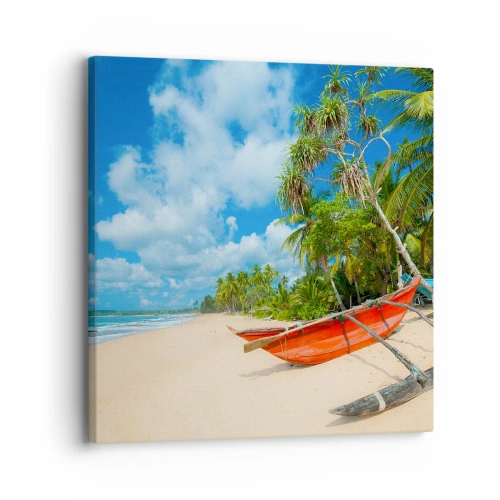 Tablou pe pânză - Farmecul tropicelor - 30x30 cm