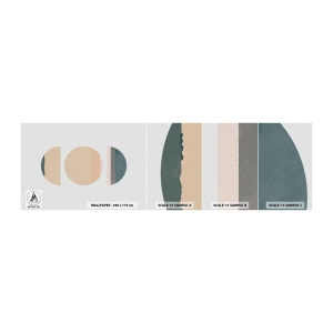 Mostră tapet autocolant Deluxe Sticker - Roată cu roată - Abstracția, Bucată, Artă Modernă - 100x30 cm