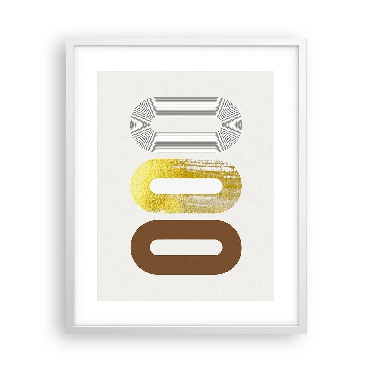 Poster în ramă albă - Ooo! - 40x50 cm