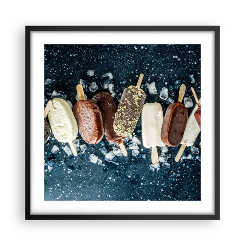 Poster în ramă neagră - Gustul unei veri fierbinți - 50x50 cm