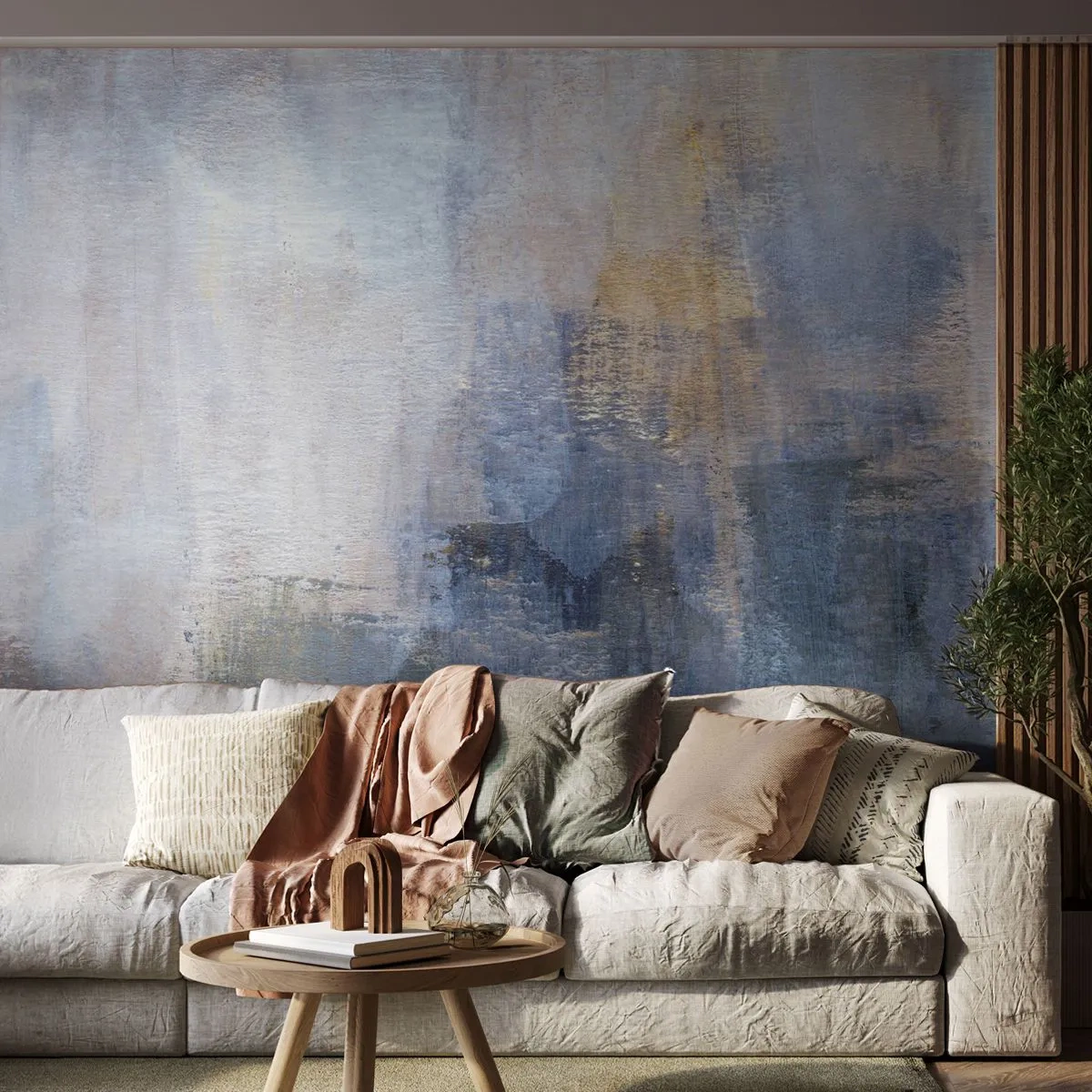 Tapet Premium Sand - Tonuri și acorduri de culoare - Abstracția, Bucată, Pictura - 350x256 cm