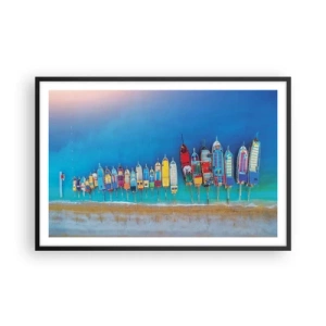 Poster în ramă neagră - Din perspectiva unei păsări - 91x61 cm