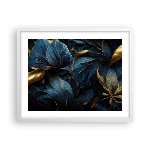 Poster în ramă albă - Căptușită cu aur - 50x40 cm