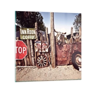 Tablou pe sticlă - Iar timpul s-a oprit - 40x40 cm