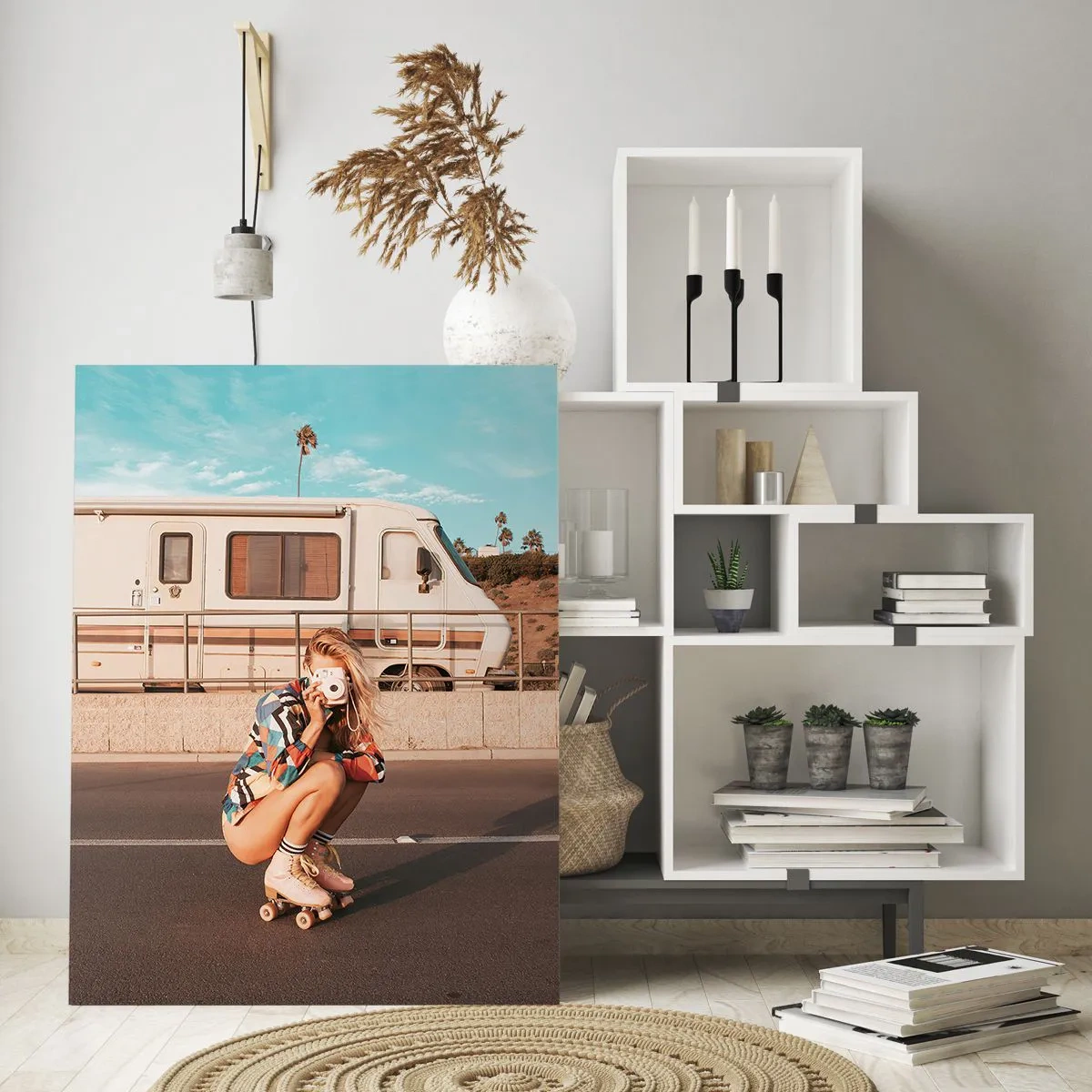 Tablou pe sticlă - Zâmbiți, vă rog! - 80x120 cm