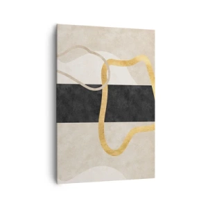 Tablou pe pânză - Forme înbuclite - 70x100 cm