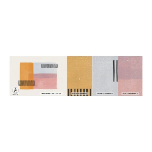 Mostră tapet Premium Canvas - Din colț în colț - Abstracția, Bucată, Minimalism - 100x30 cm