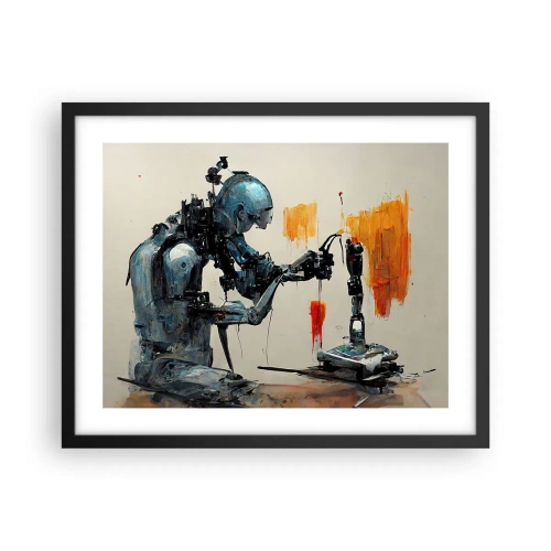 Poster în ramă neagră - Vine ziua de mâine..... - 50x40 cm