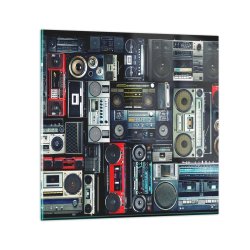 Tablou pe sticlă - Nostalgie pentru anii `80. - 70x70 cm