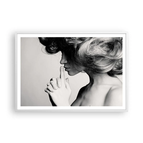 Poster în ramă albă - Ascultă-te pe tine însuți - 100x70 cm