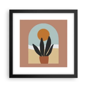 Poster în ramă neagră - Bucurii mici - 30x30 cm