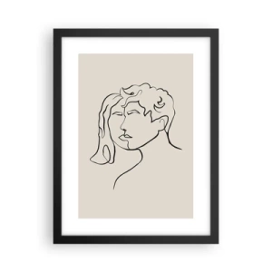 Poster în ramă neagră - Și unitatea s-a făcut - 30x40 cm