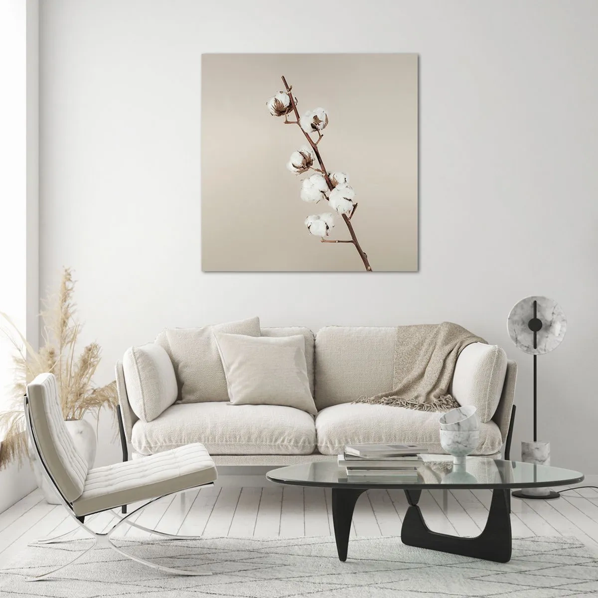 Tablou pe sticlă - La sursa moliciunii - 70x70 cm