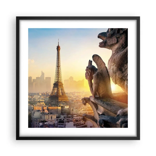 Poster în ramă neagră - S-au schimbat multe... - 50x50 cm