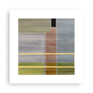 Poster - Drept și liniștit - 30x30 cm