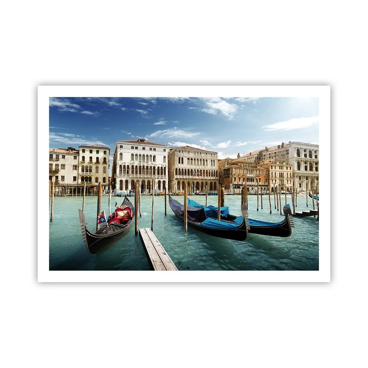Poster - Palate în albastru - 91x61 cm